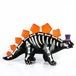 Outlet 12 in. Halloween Stegosaurus Dinosaur Skeleton Tabletop Decoration Indoor Decorations