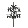 New 19 in. Halloween Trick or Treat Metal Wreath Hanger Wreaths