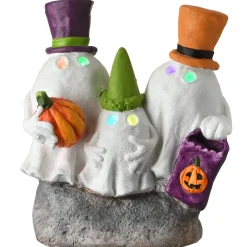 Hot 15 in. Halloween Trick Or Treating Ghosts Decoration with LED Lights Indoor Decorations