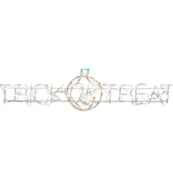 Hot 52 in. Halloween Trick or Treat Lighted Sign Decoration with LED Lights Sign Decorations