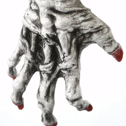 Clearance 18 in. Halloween White Zombie Arm and Hand Wreath Hanger Wreaths
