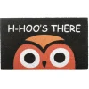 New 30 in. Halloween WHOS THERE Owl Doormat Decoration Outdoor Decorations