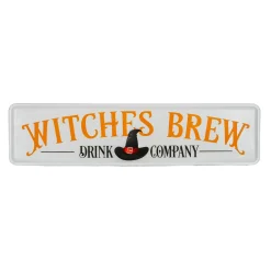 Outlet 31 in. Halloween Witches Brew Drink Company Hanging Wall Decoration Sign Decorations