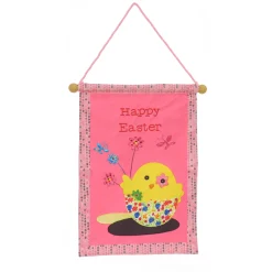 18 in. Happy Easter Hanging Banner Decoration Wall Decorations