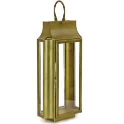 Sale 25 in. HGTV Home Collection Antique Bronze Lantern, Large Decorative Accents