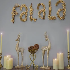 Hot 7 in. HGTV Home Collection Fa La La Wall Decoration Decorative Accents