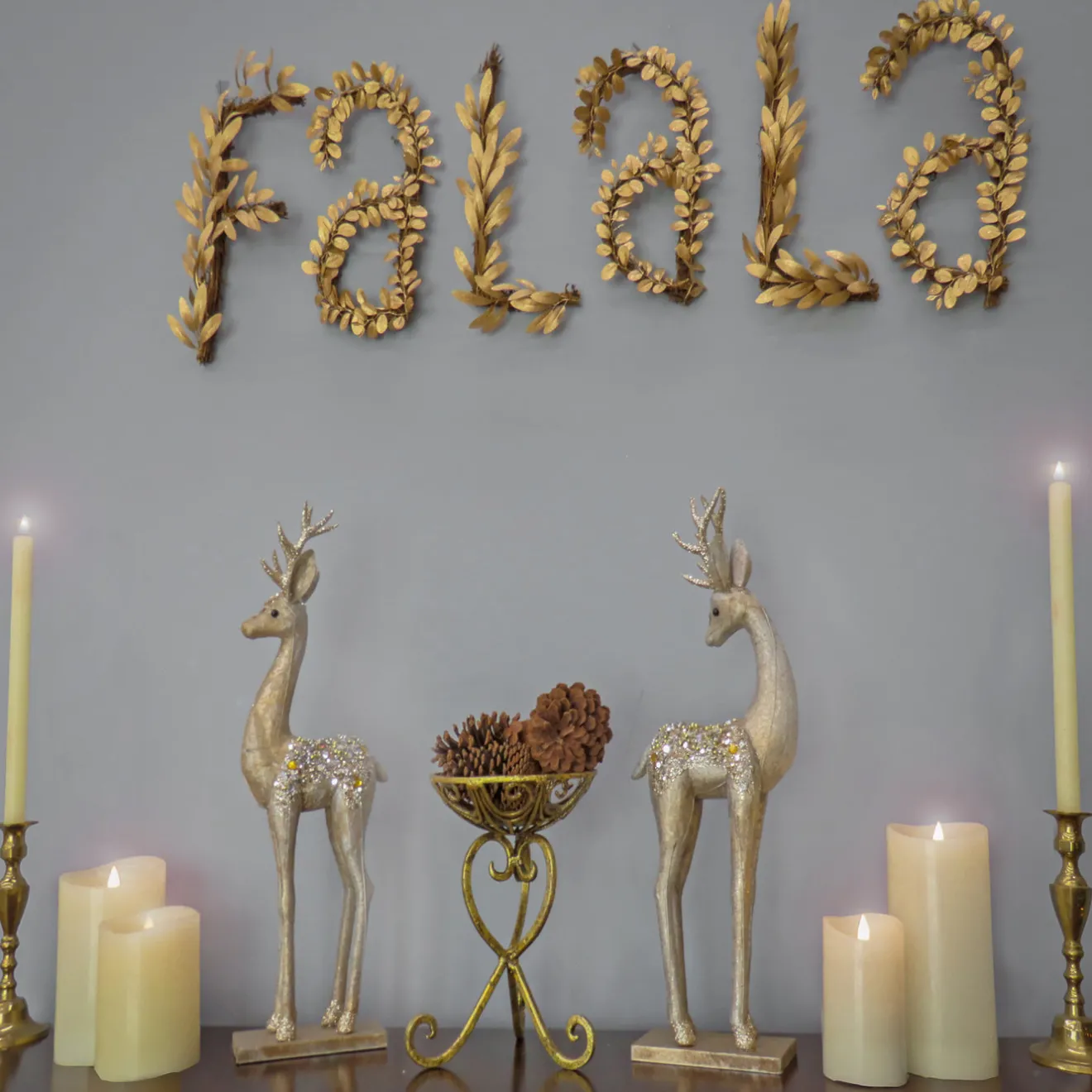 Hot 7 in. HGTV Home Collection Fa La La Wall Decoration Decorative Accents