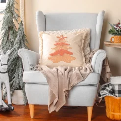 Hot 18 in. HGTV Home Collection Coastal Christmas Pillow Pillows & Throws
