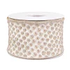 Online 3 in. HGTV Home Collection Rainer Jacquard Tissue Back Ribbon, Gold Tree Ribbons