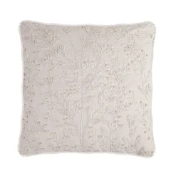 Clearance 18 in. HGTV Home Collection White Boho Christmas Pillow Pillows & Throws