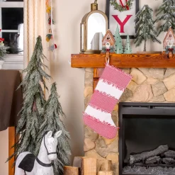 Online 18 in. HGTV Home Collection Ric Rac Border Stocking Stockings
