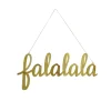 19 in. HGTV Home Collection Falalala Metal Wall Decoration Decorative Accents