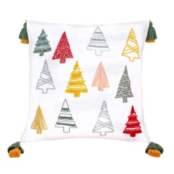 New 18 in. HGTV Home Collection Evergreen Forest Christmas Pillow Pillows & Throws