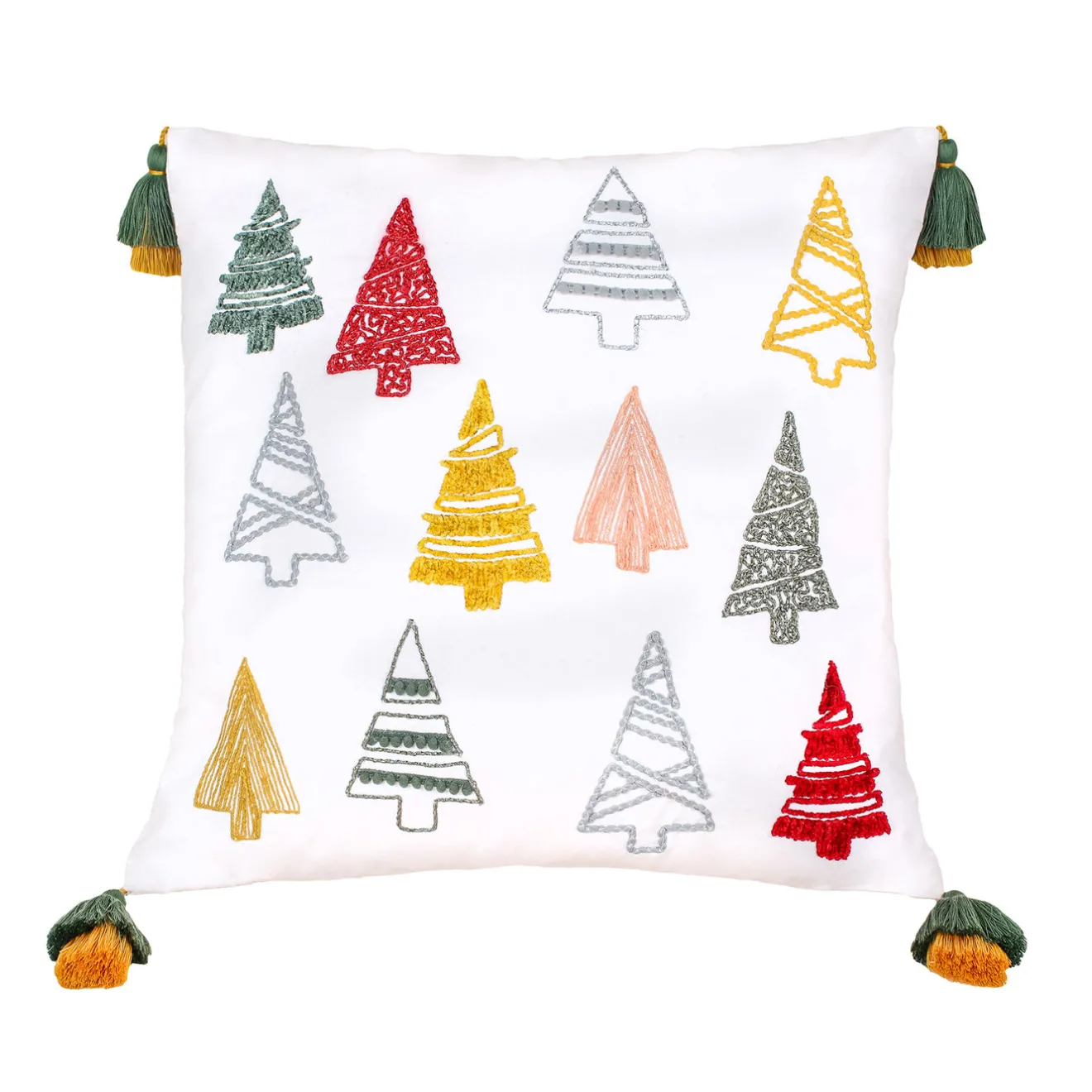 New 18 in. HGTV Home Collection Evergreen Forest Christmas Pillow Pillows & Throws