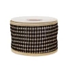Outlet 3 in. HGTV Home Collection Carmel Jacquard Double-Sided Ribbon, Black Tree Ribbons