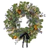 Sale 28 in. HGTV Home Collection Swiss Chic Wreath Unlit Christmas Wreaths|25-36 Inch Christmas Wreaths