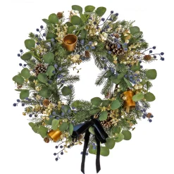 Sale 28 in. HGTV Home Collection Swiss Chic Wreath Unlit Christmas Wreaths|25-36 Inch Christmas Wreaths