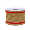 Online 3 in. HGTV Home Collection Dupioni Double-Sided Ribbon, Gold & Red Tree Ribbons