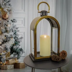 Clearance 22 in. HGTV Home Collection Antique Bronze Dome Lantern, Large Decorative Accents