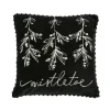 Hot 18 in. HGTV Home Collection Mistletoe Pillow Pillows & Throws