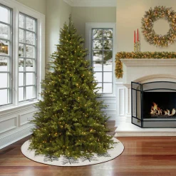 Clearance 52 in. HGTV Home Collection Embroidered Evergreens Tree Skirt Tree Skirts & Collars