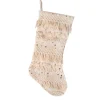 Hot 20 in. HGTV Home Collection Fringe and Sequin Stocking Stockings
