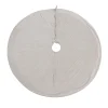Best 60 in. HGTV Home Collection Quilted Velvet Tree Skirt, Ivory Tree Skirts & Collars