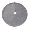 Online 60 in. HGTV Home Collection Quilted Velvet Tree Skirt, Silver Tree Skirts & Collars