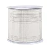 3 in. HGTV Home Collection Double-Fused Silver Plaid Ribbon Tree Ribbons