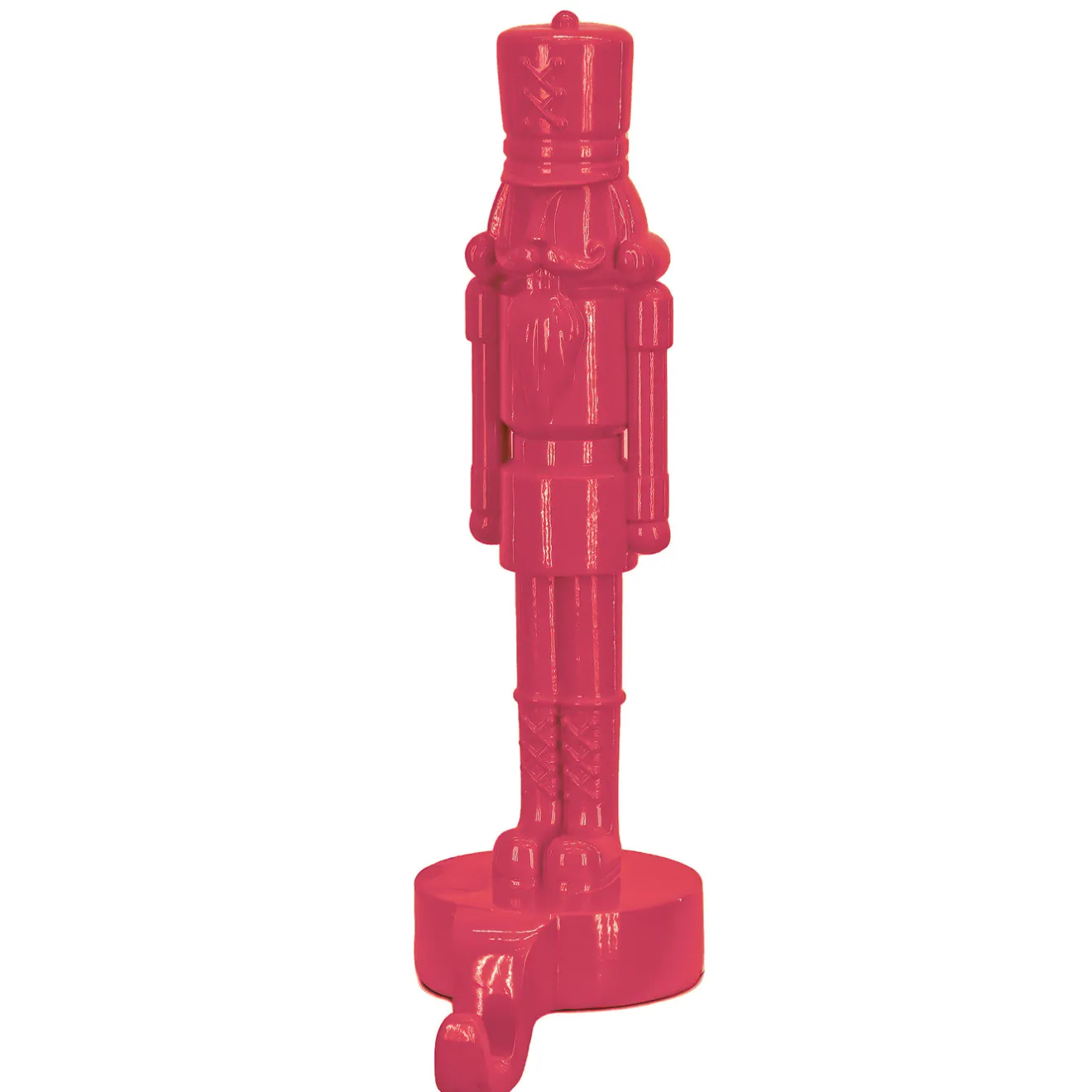 Online 10 in. HGTV Home Collection Resin Nut Cracker- Pink Stocking Holder Decorative Accents