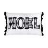 22 in. HGTV Home Collection Embroidered NOEL Christmas Pillow Pillows & Throws