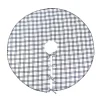New 48 in. HGTV Home Collection Black White Ric Rac Border Tree Skirt Tree Skirts & Collars