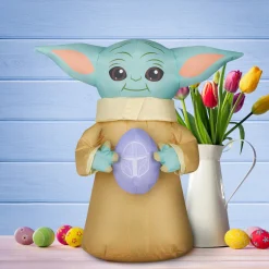 Best 18 in. Inflatable Baby Yoda Easter Decoration Inflatable Decorations