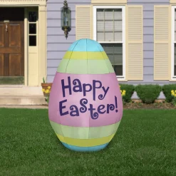 Sale 66 in. Inflatable Happy Easter Egg Decoration Inflatable Decorations