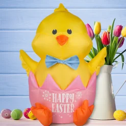 New 20 in. Inflatable Waving Chick Easter Decoration Inflatable Decorations