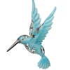 Sale 14 in. Majestic Blue Bird Metal Wall Decoration Outdoor Decor