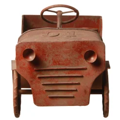 Online 14 in. Metal Car Lawn Ornament and Candleholder Decorative Accents