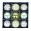 13 in. Mint Xmas Ball Decor Set Tree Ornaments