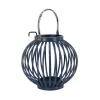 10 in. Modern Design and Finish Dark Blue Outdoor Lantern Candleholder Outdoor Lighting