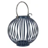 Online 11 in. Modern Design and Finish Dark Blue Outdoor Lantern Candleholder Outdoor Lighting