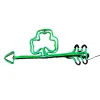 Outlet 20 in. Patrick's Day Green Neon Style Shamrock Decoration St. Patrick's Day