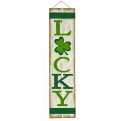 Hot 48 in. Patrick's Day Lucky Wooden Sign Porch Decoration St. Patrick's Day