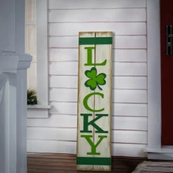 Hot 48 in. Patrick's Day Lucky Wooden Sign Porch Decoration St. Patrick's Day