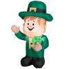 Best 42 in. Patrick's Day Waving Leprechaun Inflatable Decoration St. Patrick's Day