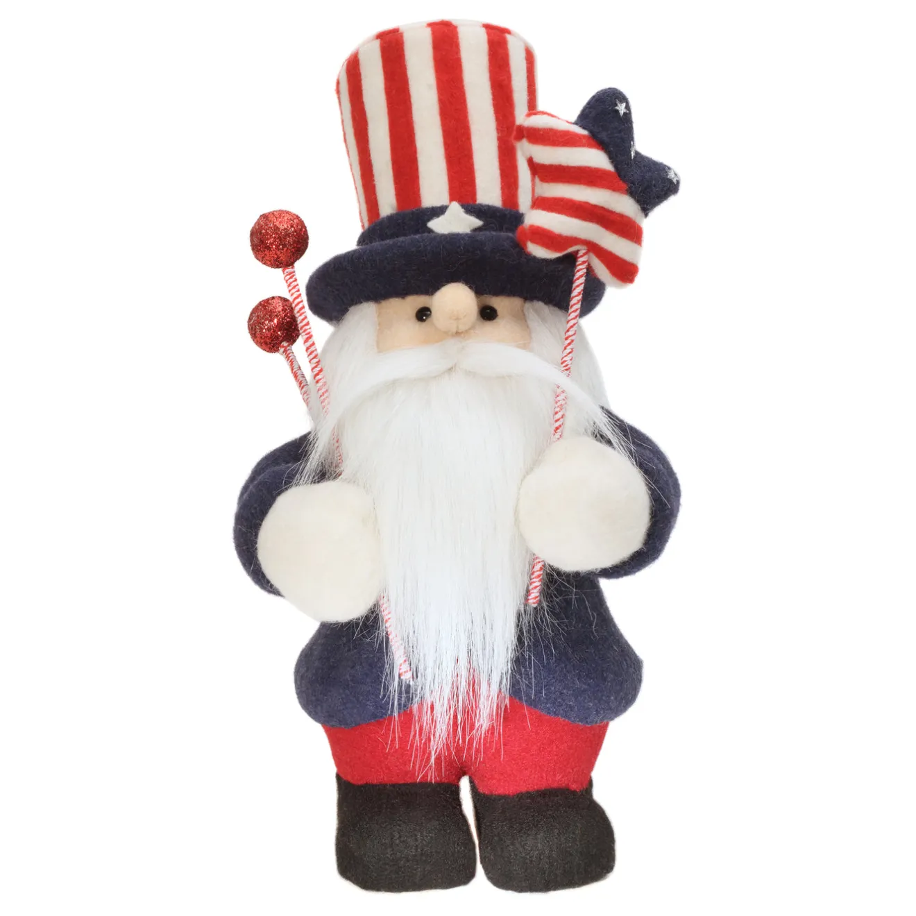 Best 18 in. Patriotic Gnome Decoration in Red, White and Blue Attire Decorations