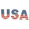 New 18 in. Patriotic USA Outdoor Light up Lawn Decor with LED Lights Decorations