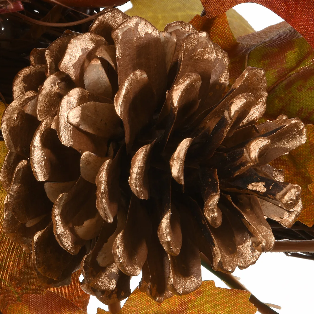 New 30 in. 2-Piece Fall Door Corners with Maple Leaves, Pine Cones, Pomegranates, Berry Clusters Fall Decorations