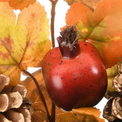 New 30 in. 2-Piece Fall Door Corners with Maple Leaves, Pine Cones, Pomegranates, Berry Clusters Fall Decorations