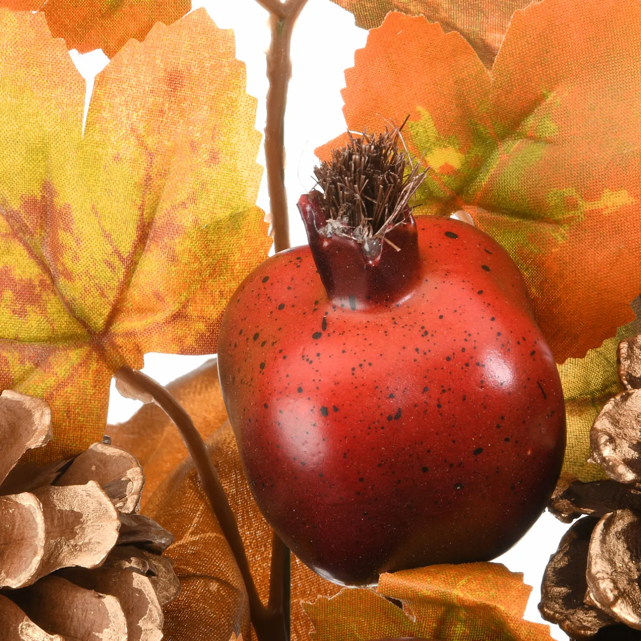 New 30 in. 2-Piece Fall Door Corners with Maple Leaves, Pine Cones, Pomegranates, Berry Clusters Fall Decorations