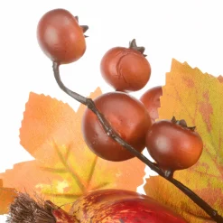 New 30 in. 2-Piece Fall Door Corners with Maple Leaves, Pine Cones, Pomegranates, Berry Clusters Fall Decorations